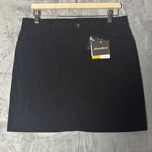 NWT New Eddie Bauer Black Skort Size 8